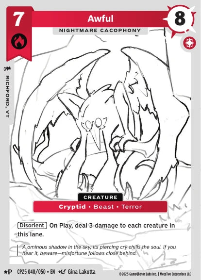 Awful - Nightmare Cacophany (CP25) - Front