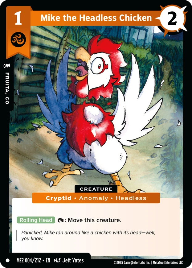 Mike the Headless Chicken (MZ2) - Front