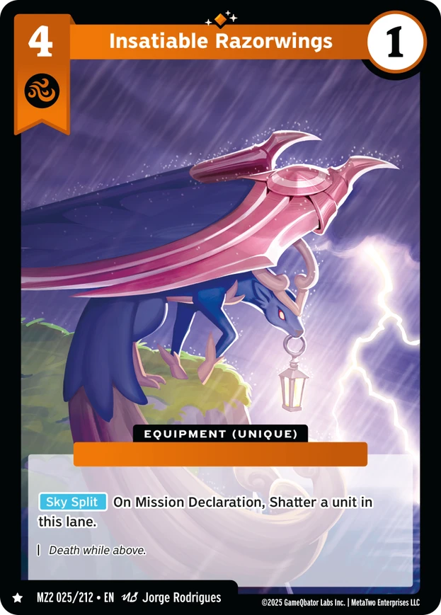Insatiable Razorwings (MZ2) - Front