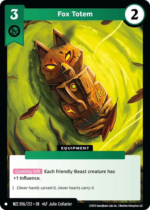 Fox Totem (MZ2) - Front