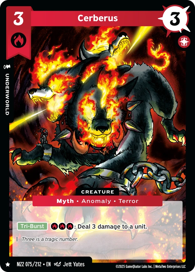 MetaZoo: MZ2 Single - Cerberus (#75) – Immortal Workshop