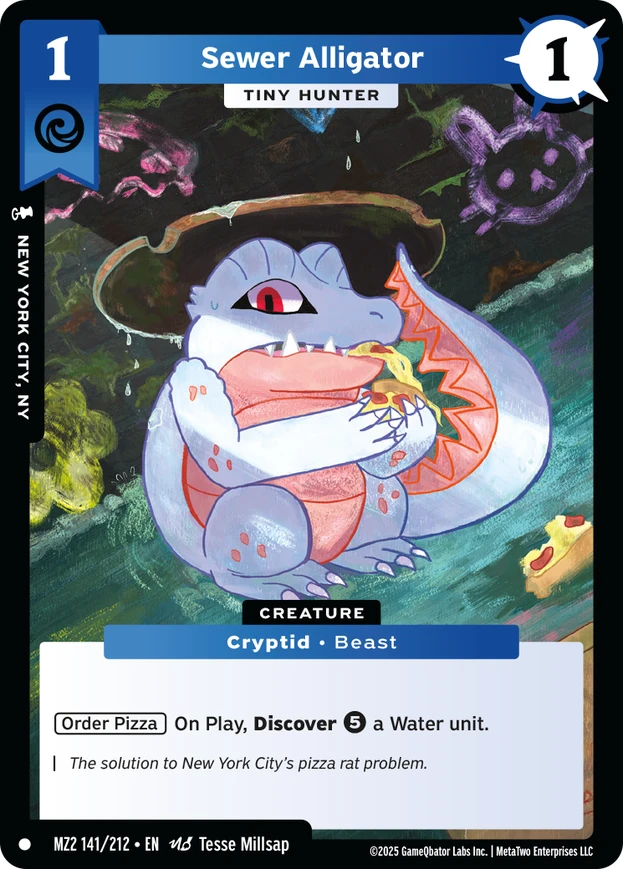 Sewer Alligator - Tiny Hunter (MZ2) - Front