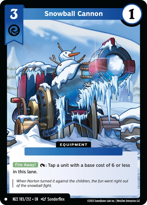 Snowball Cannon (MZ2) - Front
